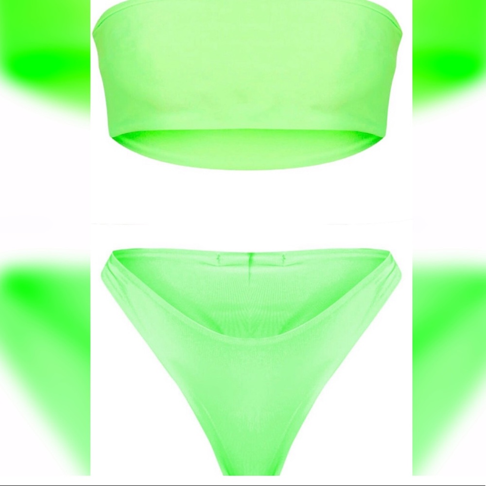 Pretty Little Thing Bikini Size 0 Set Green